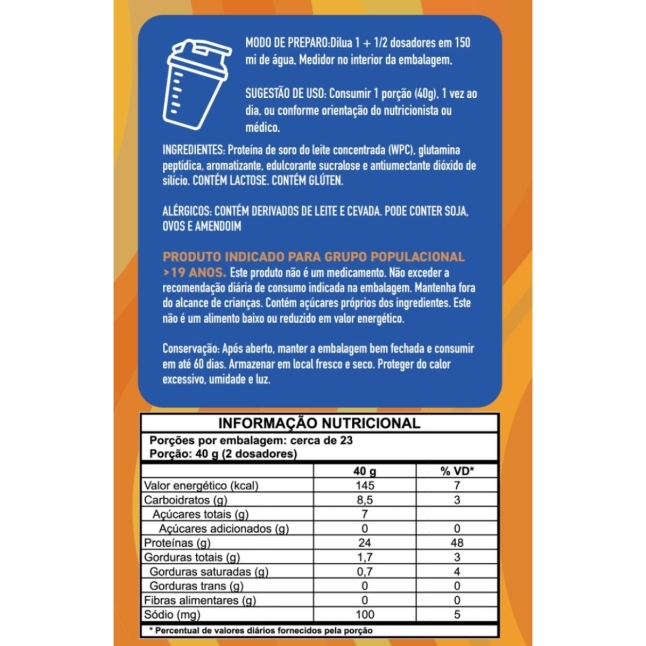 Kit New Whey Protein Chocotine 900g + Creatina 300g + Coqueteleira