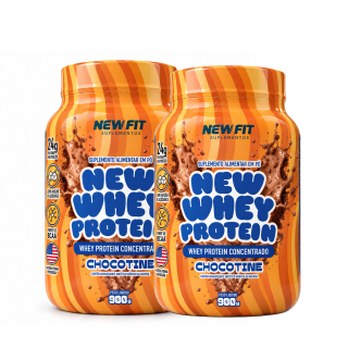 Kit 2 Whey Protein Chocotine 900g New Fit – Mais Proteína, Mais Resultados